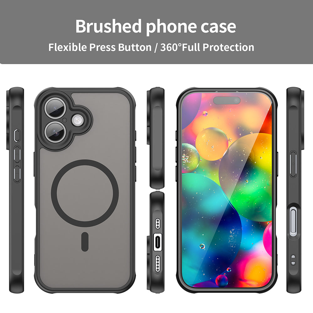 Futrola MagSafe za Apple iPhone 17, Techsuit, HaloFrost II, Crna