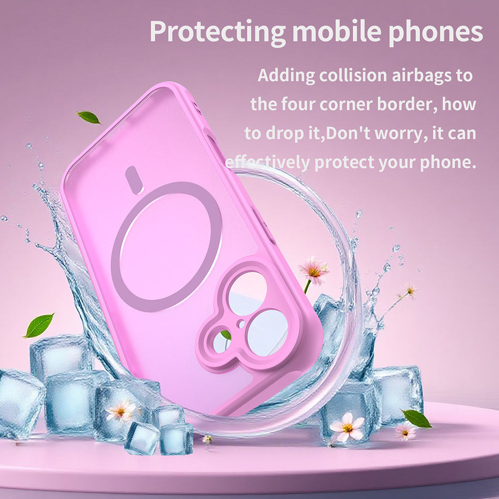 Futrola MagSafe za Apple iPhone 17, Techsuit, HaloFrost II, Roze