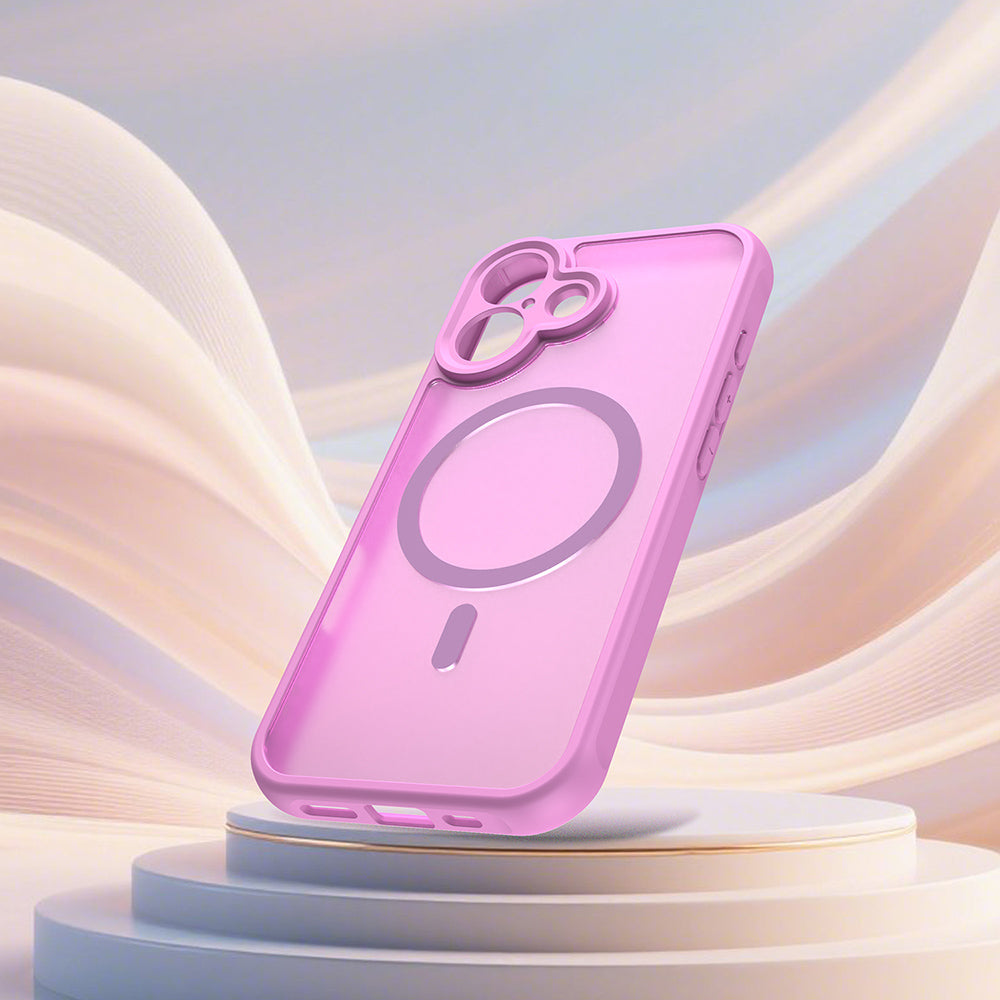 Futrola MagSafe za Apple iPhone 17, Techsuit, HaloFrost II, Roze