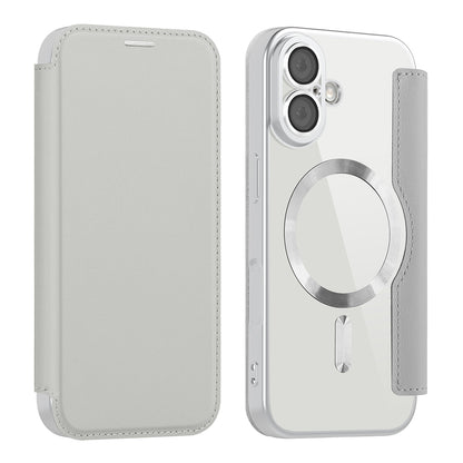 Futrola MagSafe za Apple iPhone 17, Techsuit, SmartMag Book, Siva