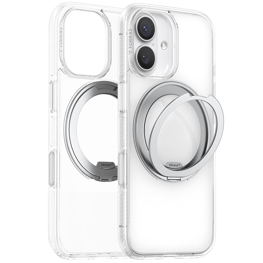 Husa MagSafe za Apple iPhone 17, Torras, Ostand R Fitness, Transparentna