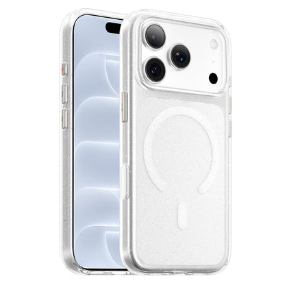 MagSafe maska za Apple iPhone 18 Pro / 17 Pro, Blueo, Crystal Pro Anti-Drop Glitter, providna