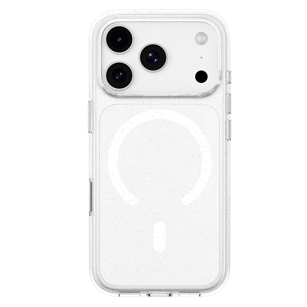 MagSafe maska za Apple iPhone 18 Pro / 17 Pro, Blueo, Crystal Pro Anti-Drop Glitter, providna