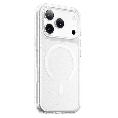 MagSafe maska za Apple iPhone 18 Pro / 17 Pro, Blueo, Crystal Pro Anti-Drop Glitter, providna
