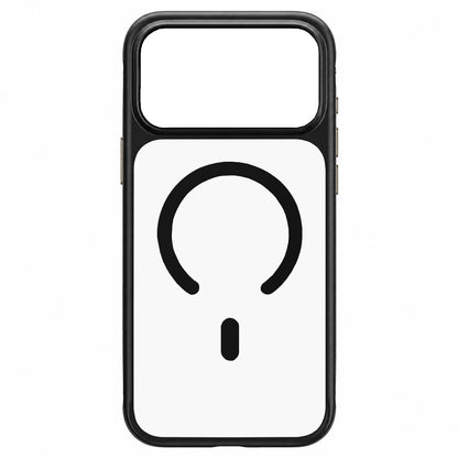 MagSafe maska za Apple iPhone 18 Pro / 17 Pro, Blueo, prijatna za kožu, otporna na padove, satenski crna