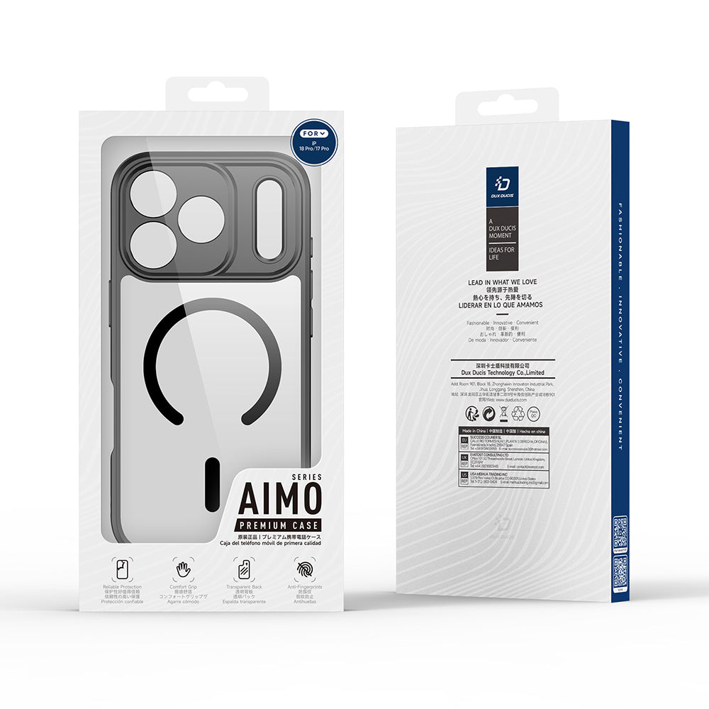 MagSafe maska za Apple iPhone 18 Pro / 17 Pro, DUX DUCIS, Aimo, crna