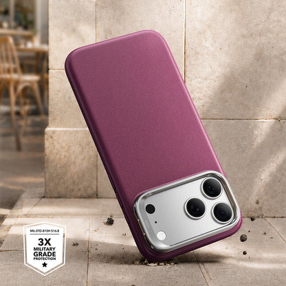 MagSafe futrola za Apple iPhone 18 Pro / 17 Pro, ESR, Atelier sa postoljem, Tamno bordo satenska