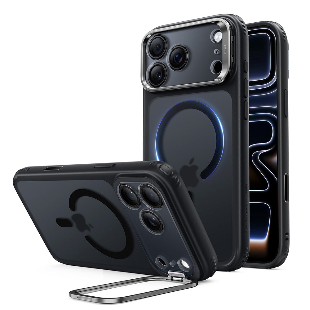 MagSafe futrola za Apple iPhone 18 Pro / 17 Pro, ESR, Classic Hybrid Kickstand, Crna Satenska