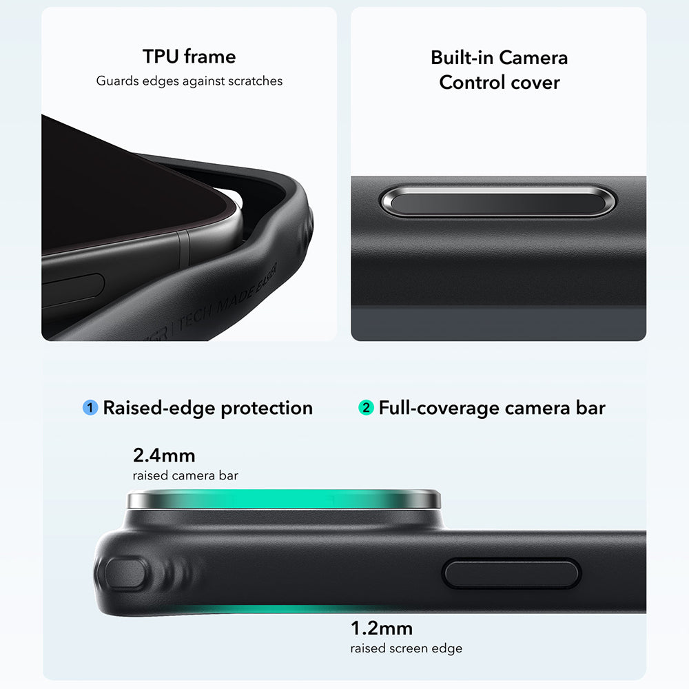 MagSafe futrola za Apple iPhone 18 Pro / 17 Pro, ESR, Classic Hybrid Kickstand, Crna Providna