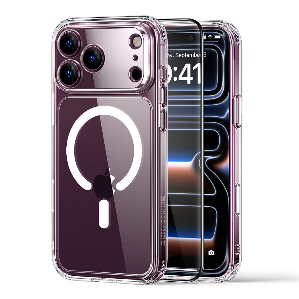 MagSafe futrola za Apple iPhone 18 Pro / 17 Pro, ESR, Classic Hybrid sa zaštitnikom ekrana, Providna