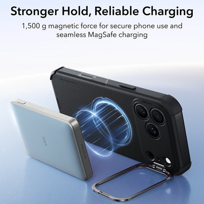 MagSafe futrola za Apple iPhone 18 Pro / 17 Pro, ESR, Cyber Armor Kickstand, Crna