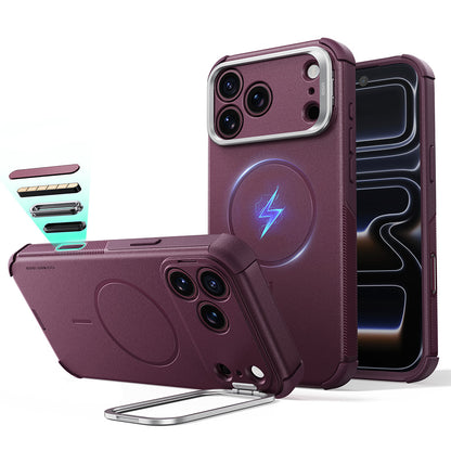 MagSafe futrola za Apple iPhone 18 Pro / 17 Pro, ESR, Cyber Armor Kickstand, Tamno Bordo Saten