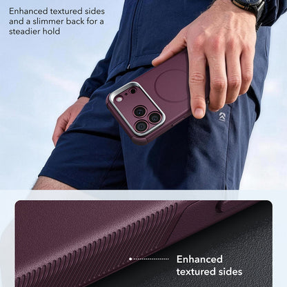 MagSafe futrola za Apple iPhone 18 Pro / 17 Pro, ESR, Cyber Armor Kickstand, Tamno Bordo Saten