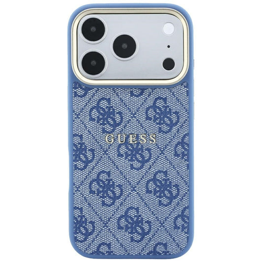 MagSafe futrola za Apple iPhone 18 Pro / 17 Pro, Guess, 4G Embossed Classic, Plava