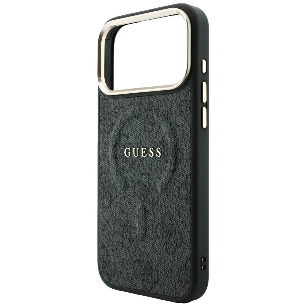 MagSafe futrola za Apple iPhone 18 Pro / 17 Pro, Guess, 4G Embossed Classic, Crna