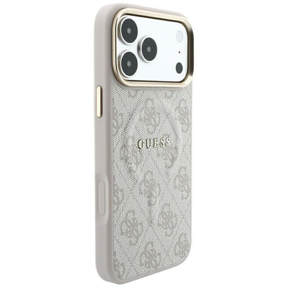 MagSafe futrola za Apple iPhone 18 Pro / 17 Pro, Guess, 4G Embossed Classic, Roze