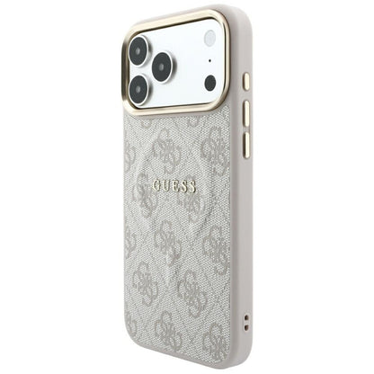 MagSafe futrola za Apple iPhone 18 Pro / 17 Pro, Guess, 4G Embossed Classic, Roze