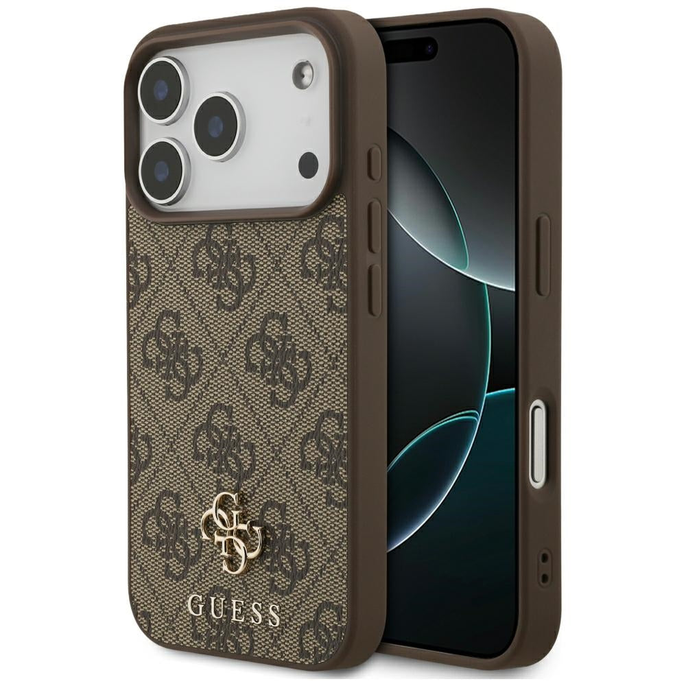 MagSafe futrola za Apple iPhone 18 Pro / 17 Pro, Guess, 4G Small and Classic, Braon