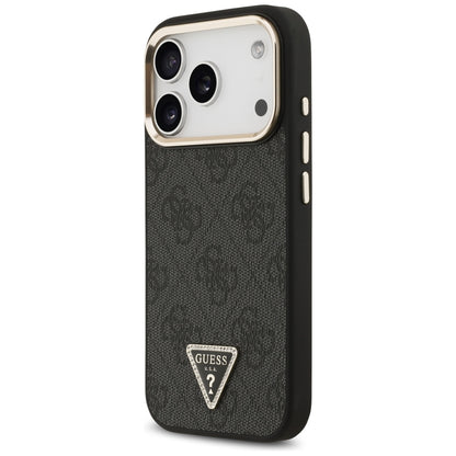 MagSafe futrola za Apple iPhone 18 Pro / 17 Pro, Guess, 4G Triangle Logo, Crna