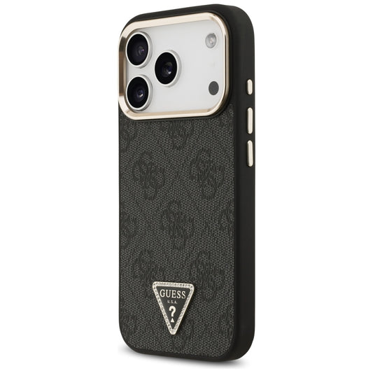 MagSafe futrola za Apple iPhone 18 Pro / 17 Pro, Guess, 4G Triangle Logo, Crna