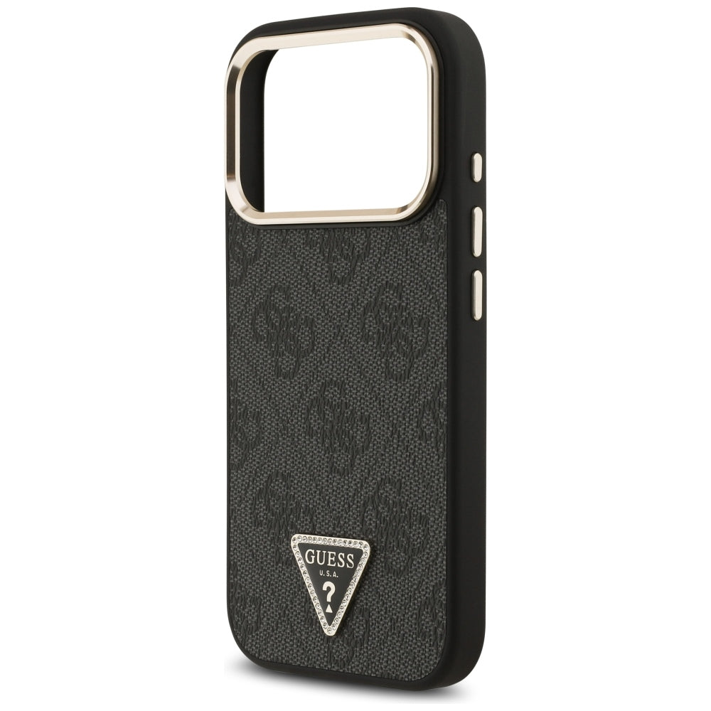 MagSafe futrola za Apple iPhone 18 Pro / 17 Pro, Guess, 4G Triangle Logo, Crna