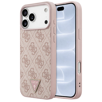 MagSafe futrola za Apple iPhone 18 Pro / 17 Pro, Guess, 4G Triangle Strass, Roze