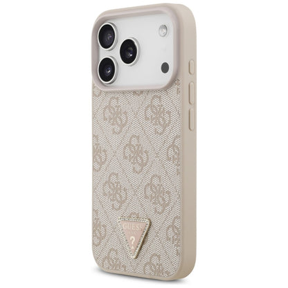 MagSafe futrola za Apple iPhone 18 Pro / 17 Pro, Guess, 4G Triangle Strass, Roze