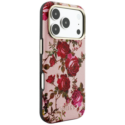 MagSafe maska za Apple iPhone 18 Pro / 17 Pro, Guess, Blossom Roses Print, roze