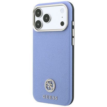 MagSafe futrola za Apple iPhone 18 Pro / 17 Pro, Guess, Grained Round Strass Logo, Plava
