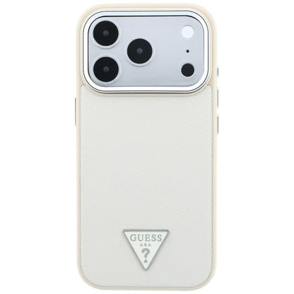 MagSafe futrola za Apple iPhone 18 Pro / 17 Pro, Guess, Grained Triangle Logo, Bež