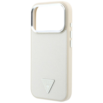 MagSafe futrola za Apple iPhone 18 Pro / 17 Pro, Guess, Grained Triangle Logo, Bež