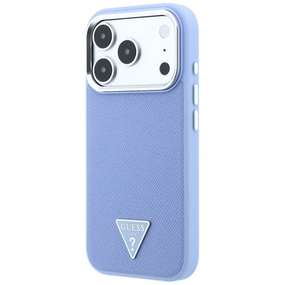MagSafe futrola za Apple iPhone 18 Pro / 17 Pro, Guess, Grained Triangle Logo, Plava