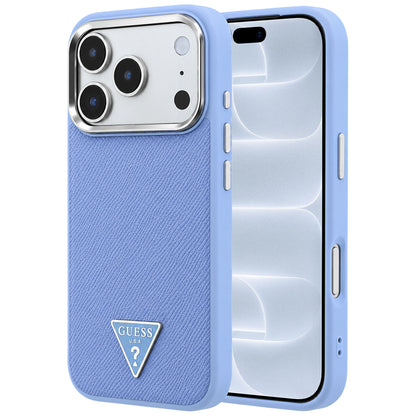 MagSafe futrola za Apple iPhone 18 Pro / 17 Pro, Guess, Grained Triangle Logo, Plava