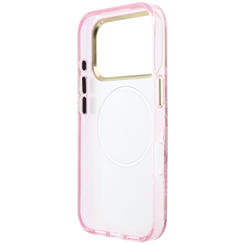 MagSafe futrola za Apple iPhone 18 Pro / 17 Pro, Guess, IML Glitter Blossom Roses, Roze