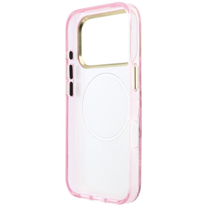 MagSafe futrola za Apple iPhone 18 Pro / 17 Pro, Guess, IML Glitter Blossom Roses, Roze