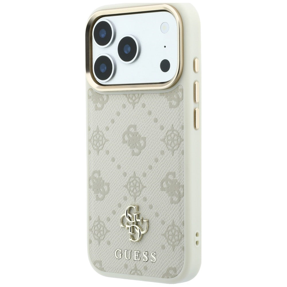 MagSafe futrola za Apple iPhone 18 Pro / 17 Pro, Guess, Peony 4G Small Logo, Bež