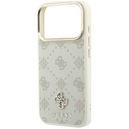 MagSafe futrola za Apple iPhone 18 Pro / 17 Pro, Guess, Peony 4G Small Logo, Bež