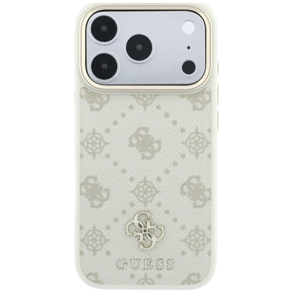 MagSafe futrola za Apple iPhone 18 Pro / 17 Pro, Guess, Peony 4G Small Logo, Bež