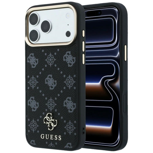 MagSafe futrola za Apple iPhone 18 Pro / 17 Pro, Guess, Peony 4G Small Logo, Crna
