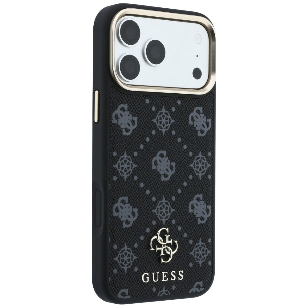 MagSafe futrola za Apple iPhone 18 Pro / 17 Pro, Guess, Peony 4G Small Logo, Crna