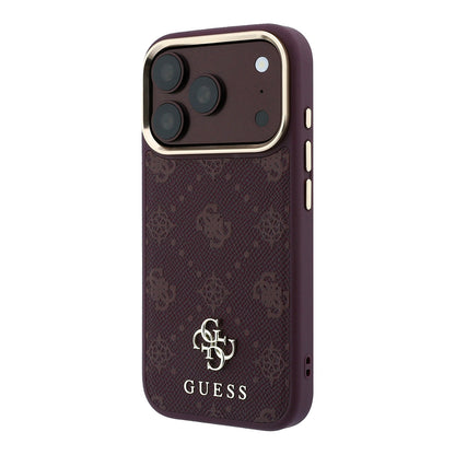 MagSafe futrola za Apple iPhone 18 Pro / 17 Pro, Guess, Peony 4G Small Logo, Bordo