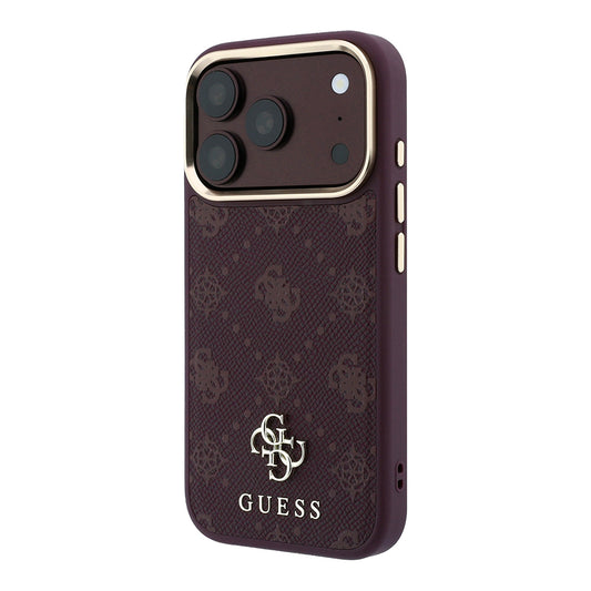 MagSafe futrola za Apple iPhone 18 Pro / 17 Pro, Guess, Peony 4G Small Logo, Bordo