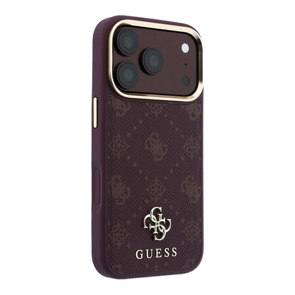 MagSafe futrola za Apple iPhone 18 Pro / 17 Pro, Guess, Peony 4G Small Logo, Bordo