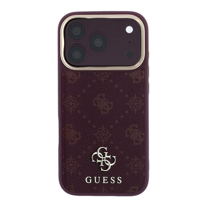 MagSafe futrola za Apple iPhone 18 Pro / 17 Pro, Guess, Peony 4G Small Logo, Bordo