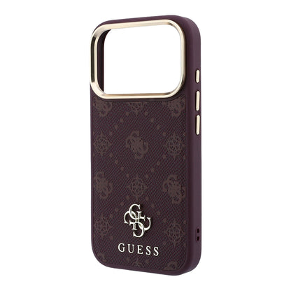 MagSafe futrola za Apple iPhone 18 Pro / 17 Pro, Guess, Peony 4G Small Logo, Bordo