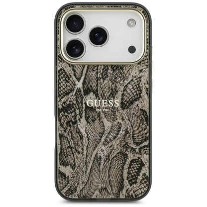 MagSafe futrola za Apple iPhone 18 Pro / 17 Pro, Guess, Python Pattern, Braon