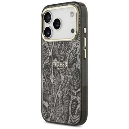 MagSafe futrola za Apple iPhone 18 Pro / 17 Pro, Guess, Python Pattern, Crna