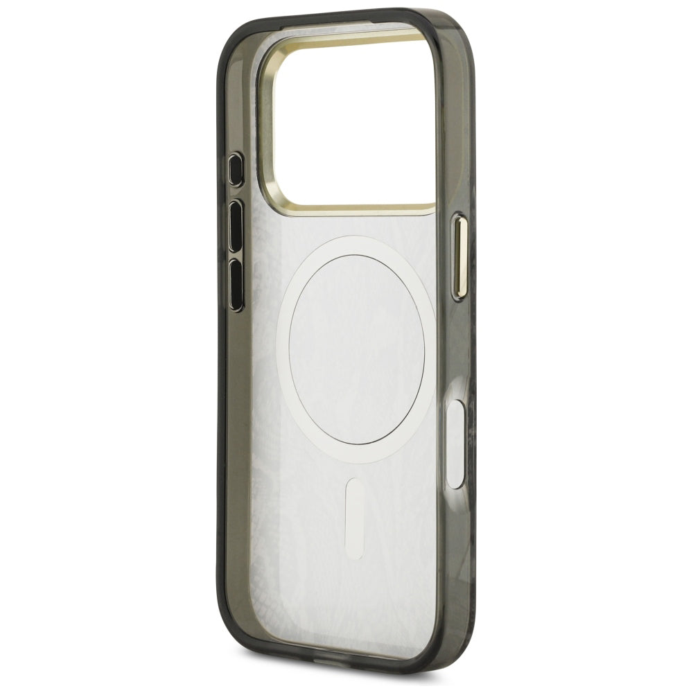 MagSafe futrola za Apple iPhone 18 Pro / 17 Pro, Guess, Python Pattern, Crna