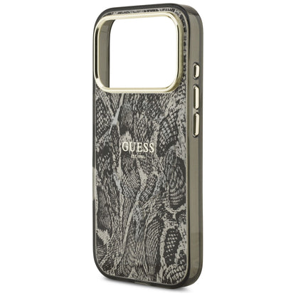 MagSafe futrola za Apple iPhone 18 Pro / 17 Pro, Guess, Python Pattern, Crna