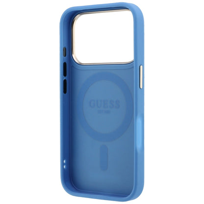 MagSafe futrola za Apple iPhone 18 Pro / 17 Pro, Guess, Ring Stand 360 4G Classic Logo, Plava